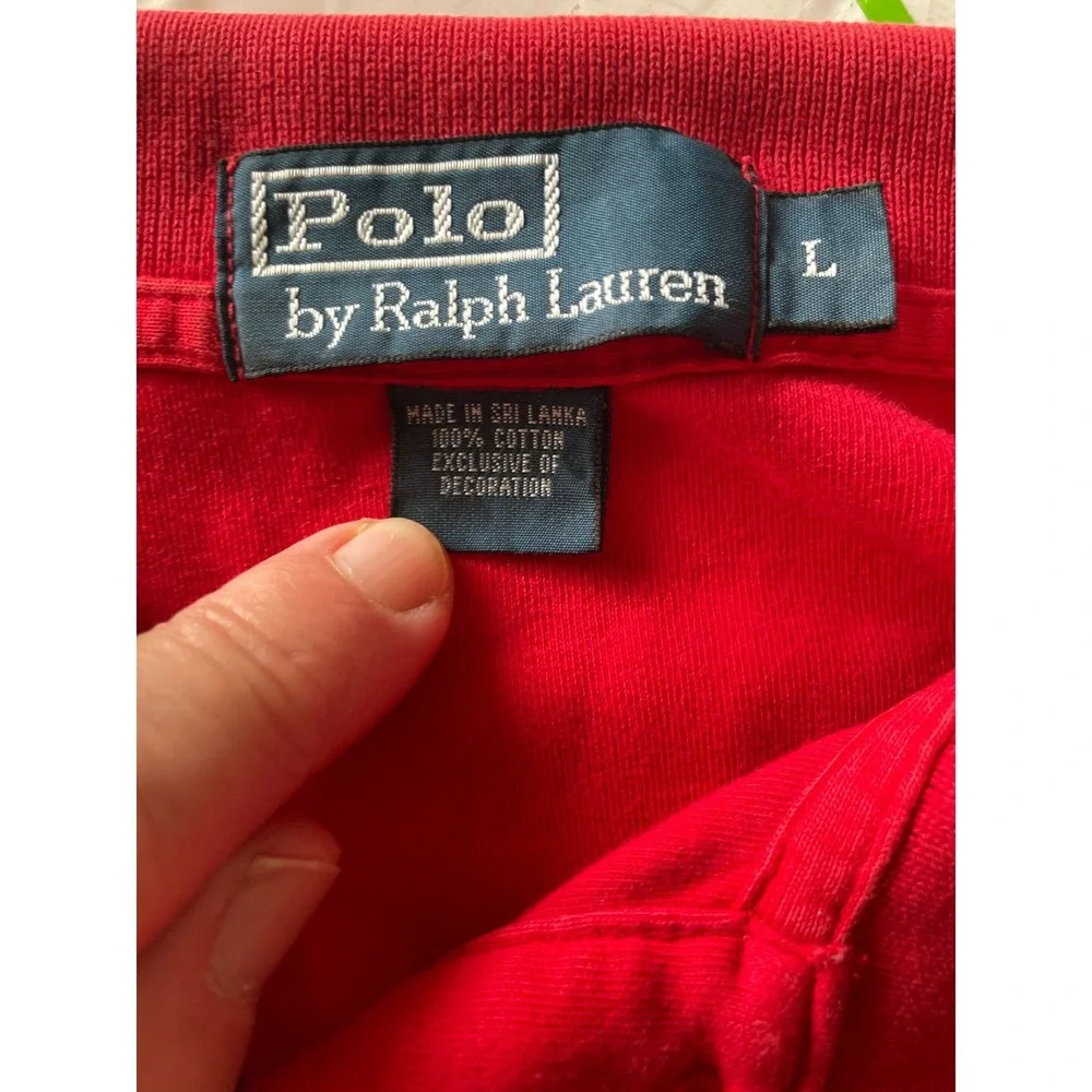 Polo Ralph Lauren Flesh Pony Shirt Mens Large Pima‎  Red Short Sleeve Preppy